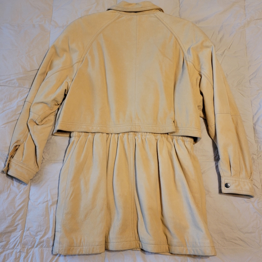 Chamonix men's light tan soft leather long sleeved with side pockets size small - Picture 14 of 16